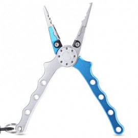 image of FG - 1018 LIGHT LURE PLIER GRIP PINCER NIPPER WIRE CUTTER SCISSOR FISHING KIT (BLUE) -