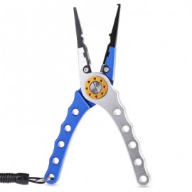 image of FG - 1016 LIGHT LURE PLIER GRIP PINCER NIPPER WIRE CUTTER SCISSOR FISHING KIT (SILVER AND BLUE) -