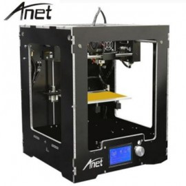 image of ANET A3 HIGH PRECISION FULL ALUMINUM PLASTIC FRAME ASSEMBLED 3D PRINTER LCD DISPLAY SUPPORT 16GB TF CARD (BLACK) EU PLUG