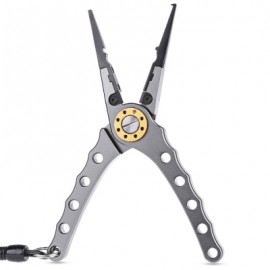 image of FG - 1016 LIGHT LURE PLIER GRIP PINCER NIPPER WIRE CUTTER SCISSOR FISHING KIT (GRAY) -