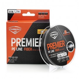 image of PROBEROS STRONG 300M 8 STRAND WEAVE PE BRAIDED FISHING LINE (BLACK) 1.5(20LB)