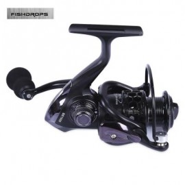 image of FISHDROPS HOLLOW-OUT SPINNING REEL FISHING TACKLE LURE WITH EXCHANGEABLE HANDLE (BLACK, BE1000/BE2000/BE3000/BE4000/BE5000) BE3000