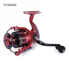 image of YUMOSHI 13 + 1BB METAL SPINNING REEL FISHING TACKLE WITH FOLDABLE HANDLE (RED) XF5000