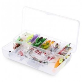 image of 100PCS SIMULATION LIFELIKE FISH SHAPED HARD FISHING LURE WITH SHARP HOOKS (COLORMIX) -