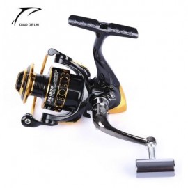 image of DIAO DE LAI 12 + 1 BALL BEARINGS COIL WHEEL TACKLES METAL SPOOL SPINNING FISHING REEL (COLORMIX, 1000/2000/3000/4000/5000/6000) 1000