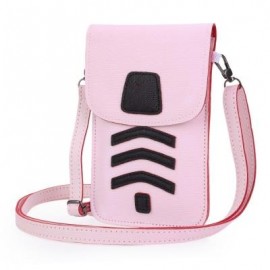 image of LADY CUTE CARTOON SHOULDER DIAGONAL BAG MINI PHONE POCKET (LIGHT PINK) ??