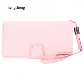image of STYLISH PURE COLOR WALLET CARD HOLDER (PINK) 10.80 x 3.40 x 20.00 cm
