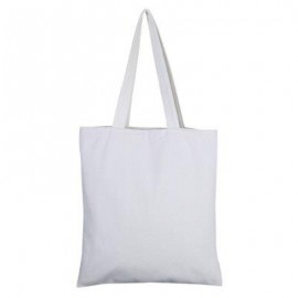 image of GUAPABIEN SOLID COLOR OPEN CANVAS COTTON HANDCRAFT THICK PORTABLE SHOULDER BAG FOR WOMEN (WHITE) TWO LAYERS