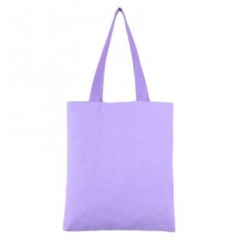 image of GUAPABIEN SOLID COLOR OPEN CANVAS COTTON HANDCRAFT THICK PORTABLE SHOULDER BAG FOR WOMEN (PURPLE) TWO LAYERS