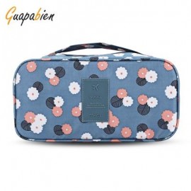image of GUAPABIEN MAKEUP UNDERWEAR PRINT PORTABLE TRAVEL POUCH BAG (AZURE) -