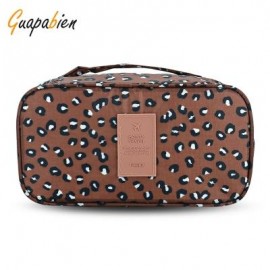 image of GUAPABIEN MAKEUP UNDERWEAR PRINT PORTABLE TRAVEL POUCH BAG (CAMEL) -