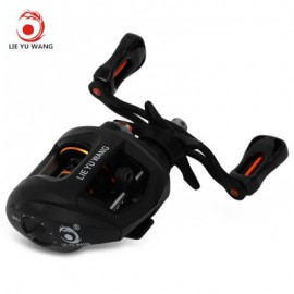 image of LIE YU WANG LC 10 + 1 BEARINGS FISHING REEL WATER DROP WHEEL (BLACK) LEFT HAND