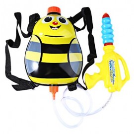 image of KIDS CUTE LADYBIRD OUTDOOR SUPER SOAKER BLASTER BACKPACK (YELLOW) 27.50 x 25.00 x 8.00 cm