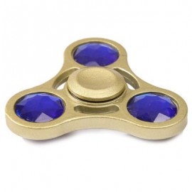 image of FAKE CRYSTAL EMBELLISHED STRESS RELIEF GYRO FIDGET SPINNER (GOLDEN) -