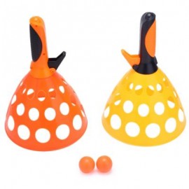 image of CHILDREN THROWING AND CATCHING BALL SET HANDBALL TOY PARENT-CHILD INTERACTIVE INDOOR OUTDOOR SPORTS GAME (COLORMIX) One Size