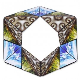 image of 8868 NOVELTY TRANSFORMING GEOMETRIC MAGNETIC MAGIC CUBE (M COFFEE) 0