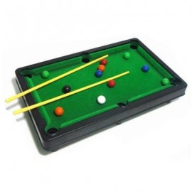 image of MINI CHILDREN BILLIARD POOL SET FLOCKING SIMULATION DESKTOP (IVY) 0