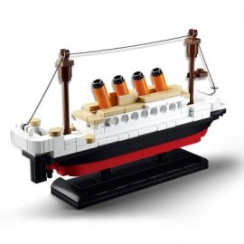 image of SLUBAN BUILDING BLOCKS EDUCATIONAL KIDS TOY SMALL SHIP 194PCS (COLORMIX) 0