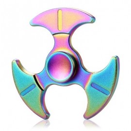 image of COLORFUL TRI-WING BATTLE-AXE FIDGET SPINNER STRESS RELIEVER TOY RELAXATION GIFT (COLORMIX) -
