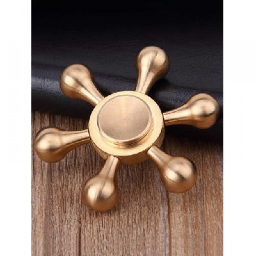 STRESS RELIEF TOY METAL RUDDER FIDGET SPINNER (COPPER COLOR) - STRESS RELIEF TOY METAL RUDDER FIDGET SPINNER (COPPER COLOR) -