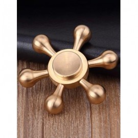 image of STRESS RELIEF TOY METAL RUDDER FIDGET SPINNER (COPPER COLOR) -