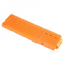 image of 18 SHOTS KIDS PLASTIC QUICK RELOAD CLIP FOR SOFT DART GUN (LUMINOUS ORANGE) -