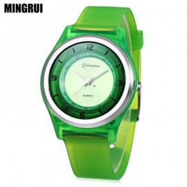image of MINGRUI MR - 8823 KIDS QUARTZ WATCH 30M WATER RESISTANCE PLASTIC STRAP WRISTWATCH (GREEN) 0