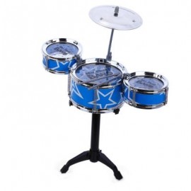 image of JAZZ ROCK DRUMS SET KIDS TOY MUSICAL INSTRUMENT CHRISTMAS BIRTHDAY PRESENT (BLUE) -