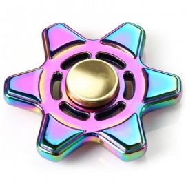 image of METAL FIDGET SPINNER COLORFUL FOCUS TOY STRESS RELIEVERS TOY (COLORFUL) 6.5*6.5CM