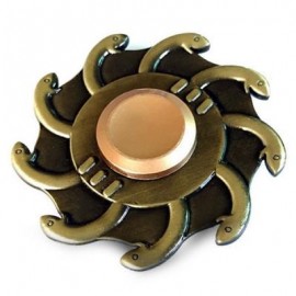 image of SNAKE WHEEL STRESS RELIEF TOY FINGER GYRO ALLOY FIDGET SPINNER (BLACK) -
