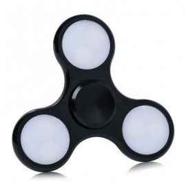 image of LED LIGHT HIGH SPEED FIDGET HAND SPINNER TOY (BLACK) 7.5*7.5*1.5CM