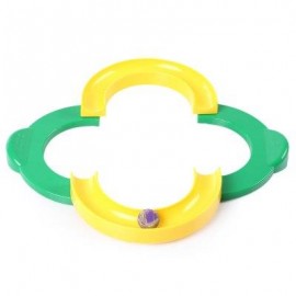 image of CHILDREN ORBIT BALL TRAINING ATTENTION HAND-EYE COORDINATION FACILITIES EDUCATIONAL TOY (YELLOW AND GREEN) -