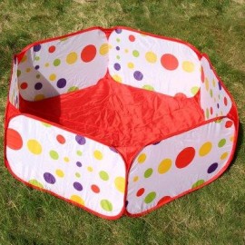 image of 1.2M FOLDABLE OCEAN BALL PIT POOL HOLDER KID BABY PLAY TOY TENT PLAYHUT (COLORMIX) -