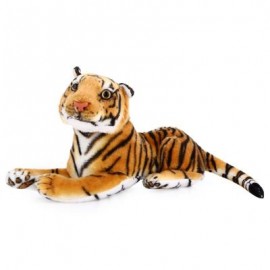 image of CUTE SIMULATION TIGER DOLL PLUSH TOY GIFT DESK DECOR FOR KIDS (BROWN) One SIze