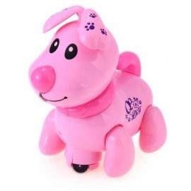 image of ELECTRONIC MUSIC LIGHT WALKING PUPPY DOG PRESCHOOL EDUCATIONAL TOY FOR CHILDREN (PINK) -