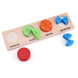 image of MUWANZI KIDS 3D WOODEN BUILDING BLOCK GEOMETRY MATCH TOY (COLORMIX) TYPE C