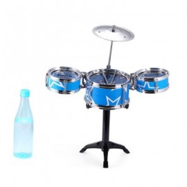 image of JAZZ ROCK DRUMS SET KIDS TOY MUSICAL INSTRUMENT CHRISTMAS BIRTHDAY PRESENT (BLUE) One SIze