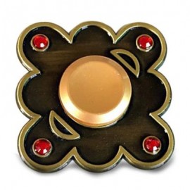 image of STRESS RELIEF FINGER GYRO ALLOY FIDGET TOY EDC SPINNER (BLACK) -