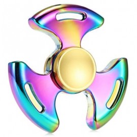 image of A1 COLORFUL THREE-BLADE ZINC ALLOY FIDGET TRI-SPINNER STRESS RELIEF PRODUCT ADULT FIDGETING TOY (COLORFUL) -