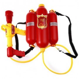 image of KIDS CUTE OUTDOOR SUPER SOAKER BLASTER FIRE BACKPACK PRESSURE SQUIRT POOL TOY (COLORMIX) -