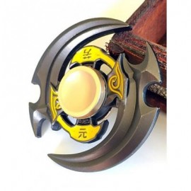 image of YUAN FANG DOUBLE SICKLE FINGER GYRO FIDGET SPINNER (YELLOW) -