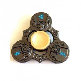image of ZHUGE LIANG TRI FIDGET SPINNER FOCUS TOY FINGER RELAXATION GIFT (GREEN BROWN) -