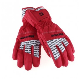 image of MARSNOW PAIRED WATERPROOF WINDPROOF THICKEN WARM PROTECTION ANTI-SLIP OUTDOOR MOTORCYCLE CYCLING GLOVES (RED) M