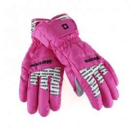 image of MARSNOW PAIRED WATERPROOF WINDPROOF THICKEN WARM PROTECTION ANTI-SLIP OUTDOOR MOTORCYCLE CYCLING GLOVES (ROSE MADDER) M