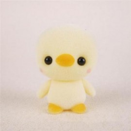 image of MINI LOVELY FLOCKING YELLOW DUCK DOLL FURNISHING ARTICLES KIDS GIFT (YELLOW) 0