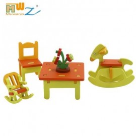 image of MUWANZI 3D WOODEN PUZZLES CHILDREN INTELLIGENCE GAME TOYS (ORANGE) -