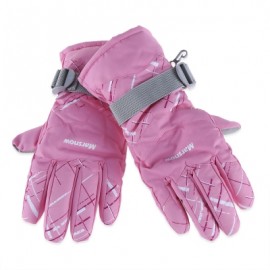 image of MARSNOW WINTER THICKENING WARM SKIING WATERPROOF MOTORCYCLE GLOVES FOR COUPLE (SHALLOW PINK) M