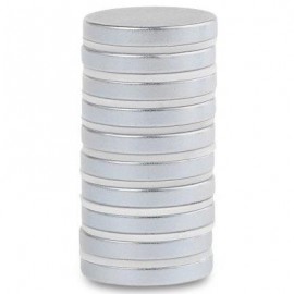 image of 10PCS 20 X 3MM N50 DISC RARE EARTH NEODYMIUM SUPER STRONG MAGNETS (SILVER) -