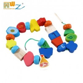 image of MUWANZI WOODEN BEADED BUILDING BLOCKS TODDLER GAME TOYS (DIGITAL CAMOUFLAGE) -