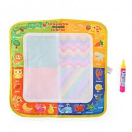 image of MAGIC ANIMAL WATER DRAWING WRITING MAT TOY WITH WATERCOLOR PEN FOR KIDS (COLORMIX) One Size